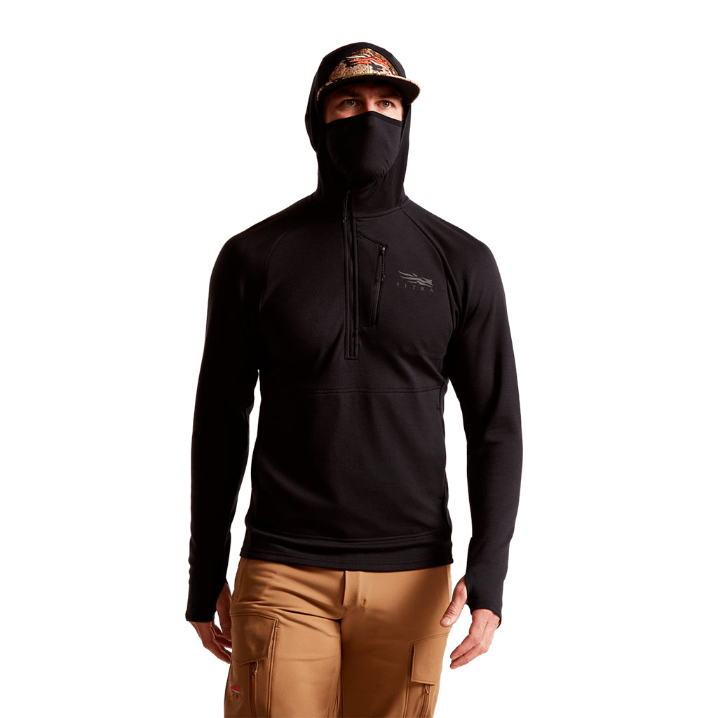Core Merino 330 Hoody Sitka Black