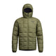 Microdown Hooded Jacket Olive Green